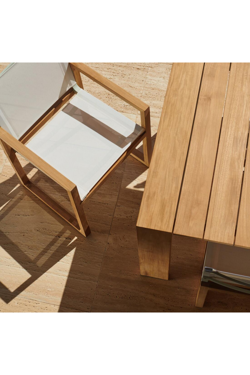 Slatted Teak Outdoor Dining Table | Andrew Martin Hayman | Oroatrade.com