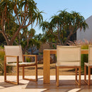 Slatted Teak Outdoor Dining Table | Andrew Martin Hayman | Oroatrade.com