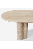 Oval Travertine Outdoor Dining Table | Andrew Martin Porto | Oroatrade.com