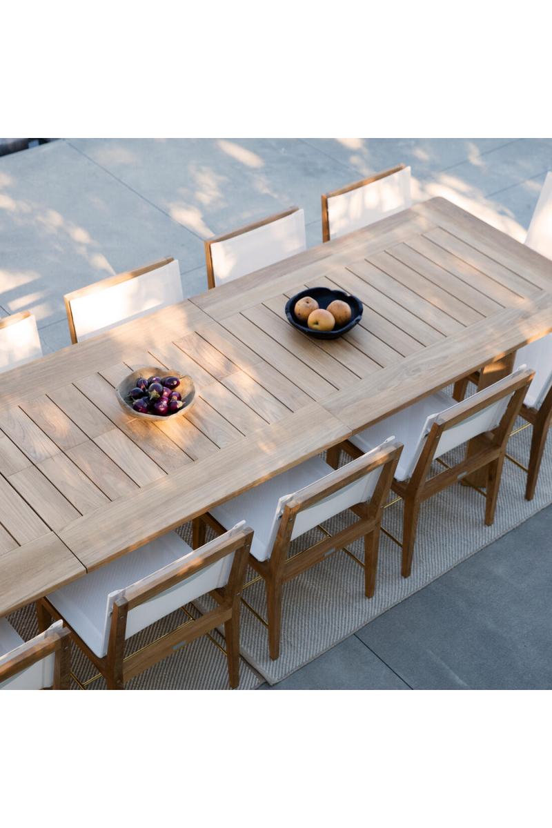 Teak Outdoor Extending Dining Table | Andrew Martin Byron | Oroatrade.com