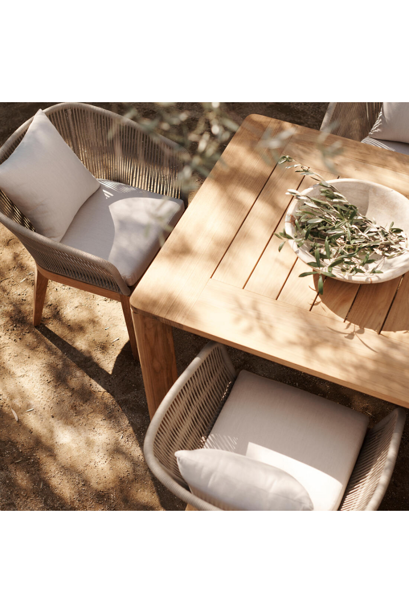 Teak Outdoor Extending Dining Table | Andrew Martin Byron | Oroatrade.com