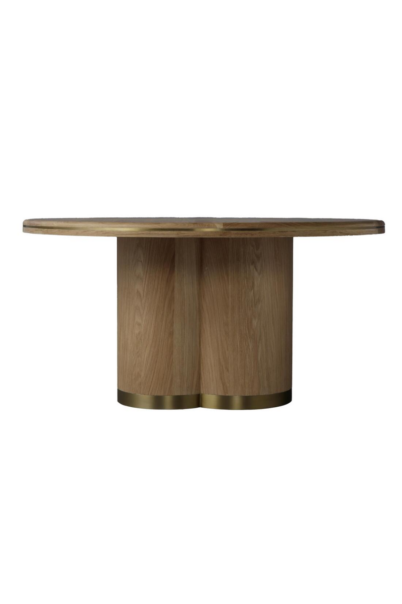 Natural Oak Pedestal Dining Table | Andrew Martin Angelo | Oroatrade.com