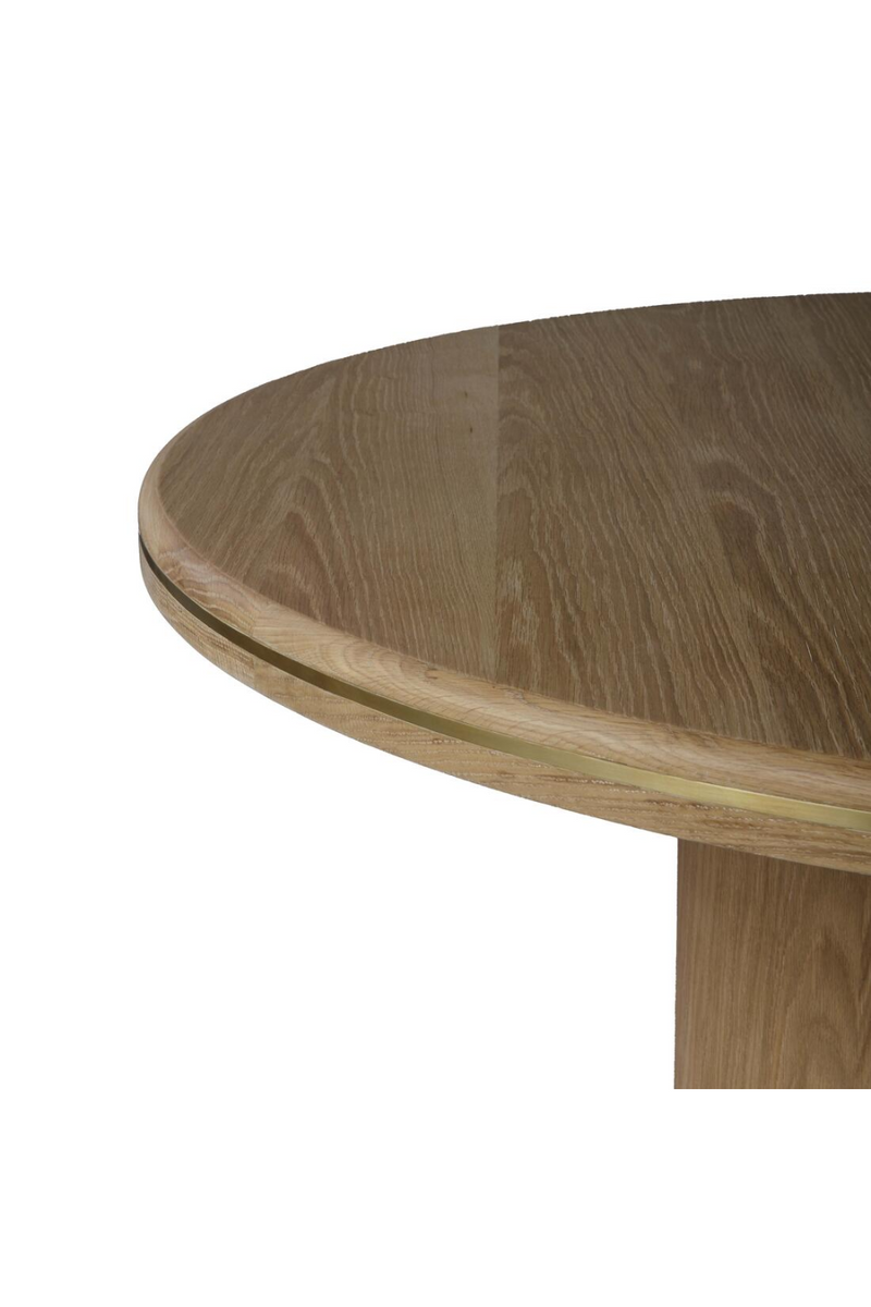 Natural Oak Pedestal Dining Table | Andrew Martin Angelo | Oroatrade.com