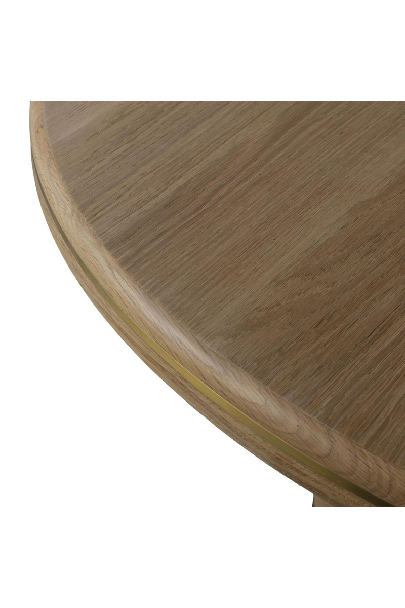 Natural Oak Pedestal Dining Table | Andrew Martin Angelo | Oroatrade.com