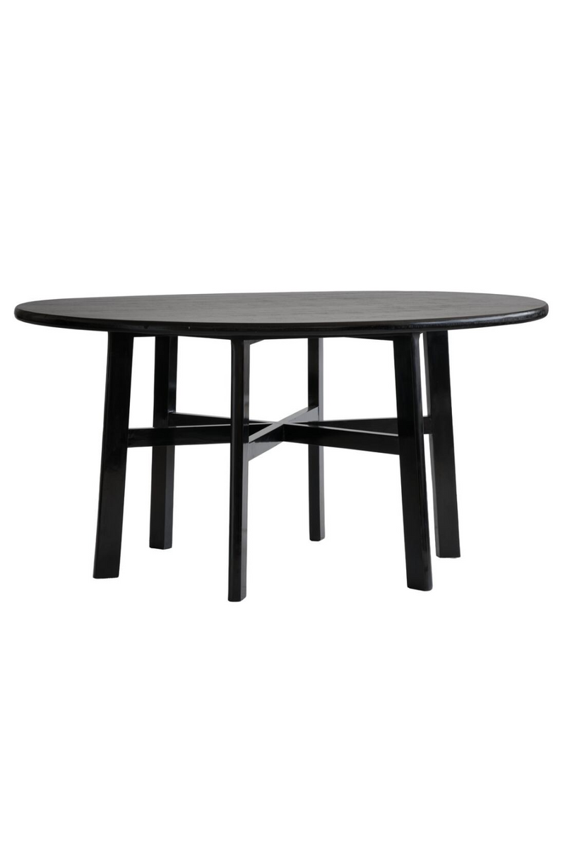 Black Round Dining Table | Andrew Martin Bacchus | Oroatrade.com