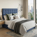 Blue Quilted Headboard | Andrew Martin Paxton