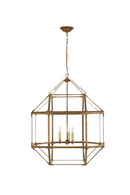 Gilded Iron Frame Pendant Light - M | Andrew Martin Morris