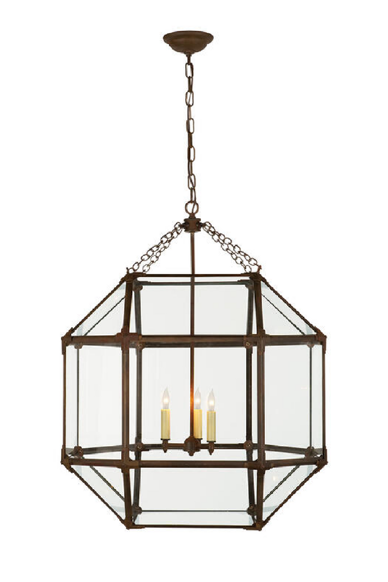 Gilded Iron Frame Pendant Light - M | Andrew Martin Morris