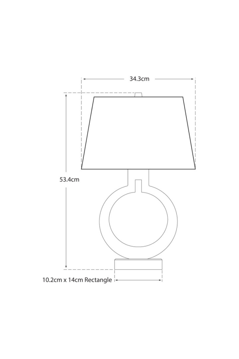 Alabaster Ring Table Lamp | Andrew Martin Ring Form | Oroatrade.com