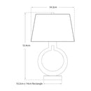 Circular Base Modern Table Lamp | Andrew Martin Ring Form