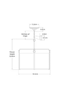 White Linen Pendant Lamp | Andrew Martin Aspen | Oroatrade.com