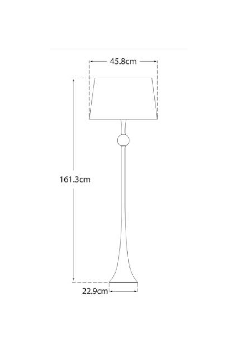 Trumpet Base Floor Lamp | Andrew Martin Dover | Oroatrade.com