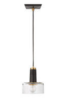 Industrial Style Glass Pendant Lamp | Andrew Martin Iris | Oroatrade.com