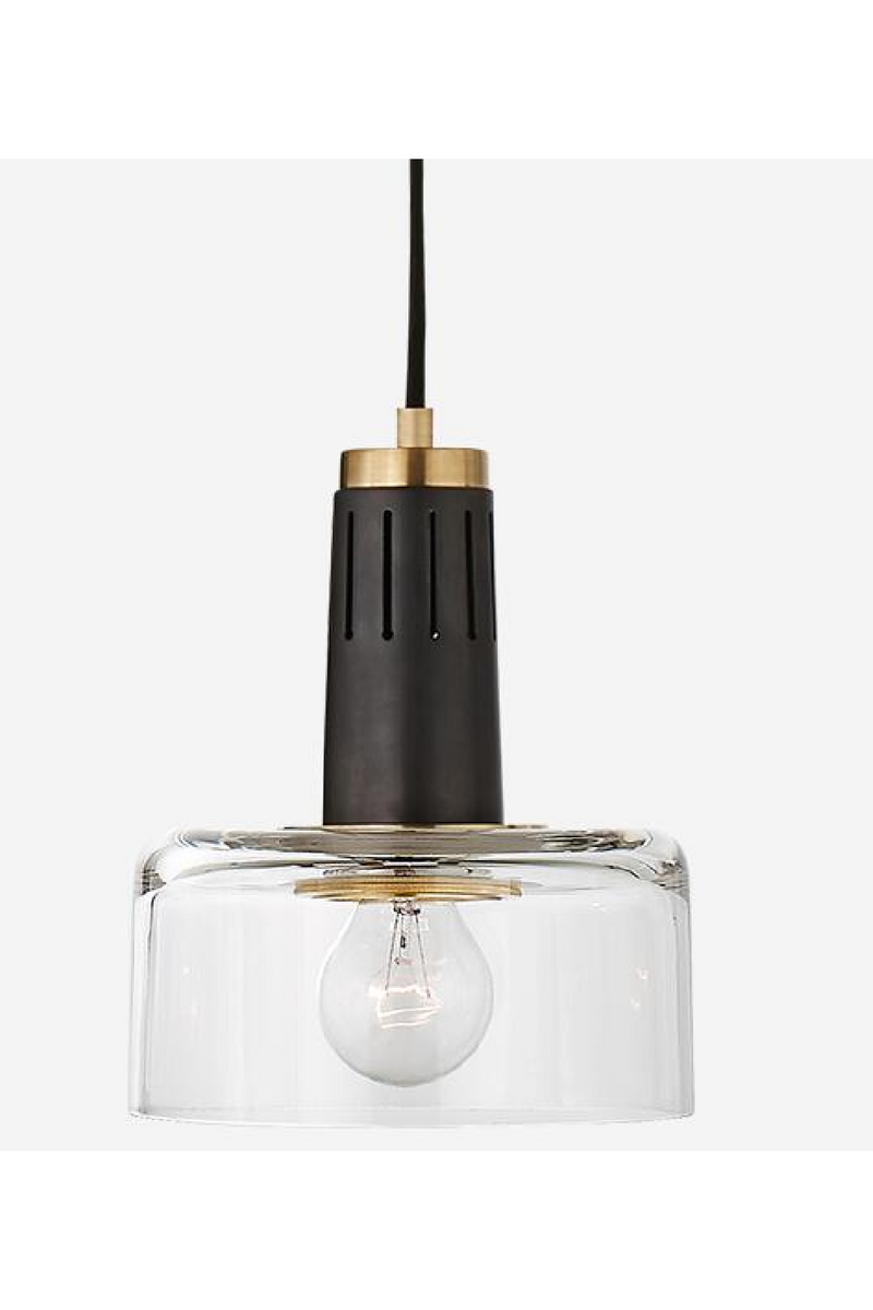 Industrial Style Glass Pendant Lamp | Andrew Martin Iris | Oroatrade.com