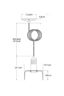 Industrial Style Glass Pendant Lamp | Andrew Martin Iris | Oroatrade.com