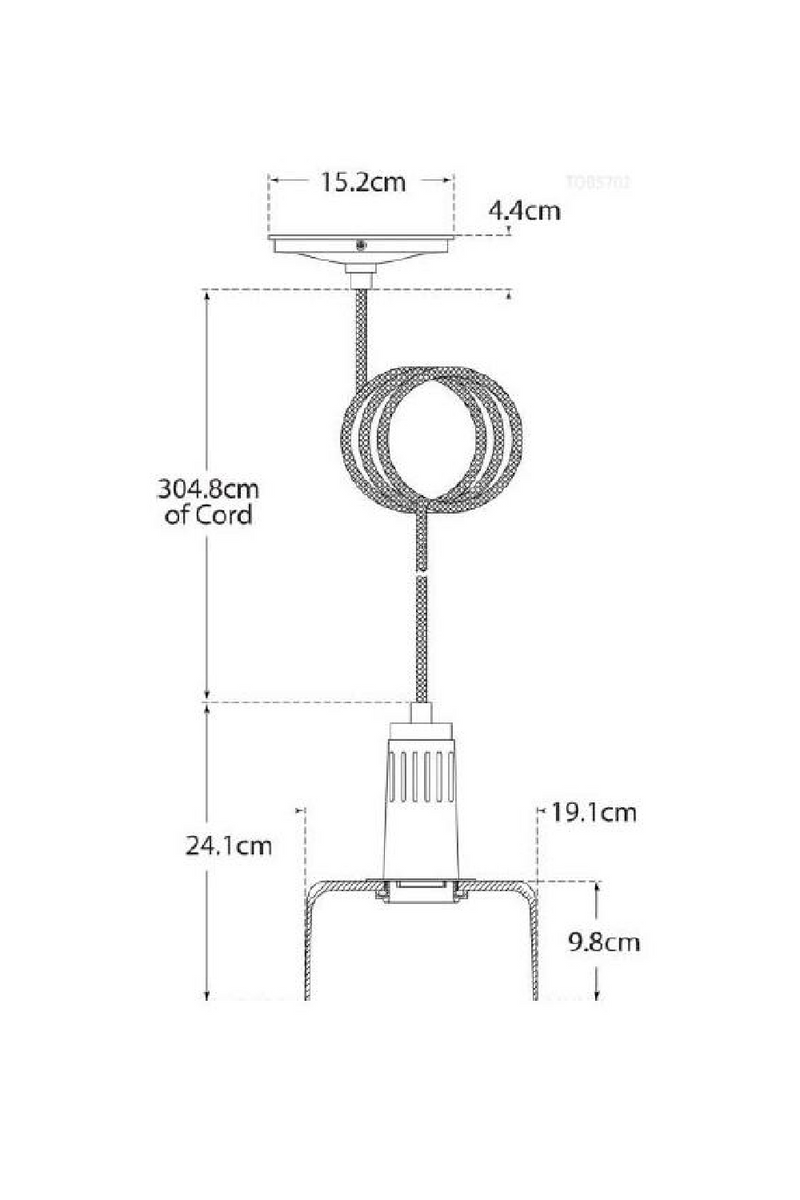 Industrial Style Glass Pendant Lamp | Andrew Martin Iris | Oroatrade.com