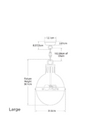 White Glass Ball Pendant Lamp | Andrew Martin Hicks | Oroatrade.com