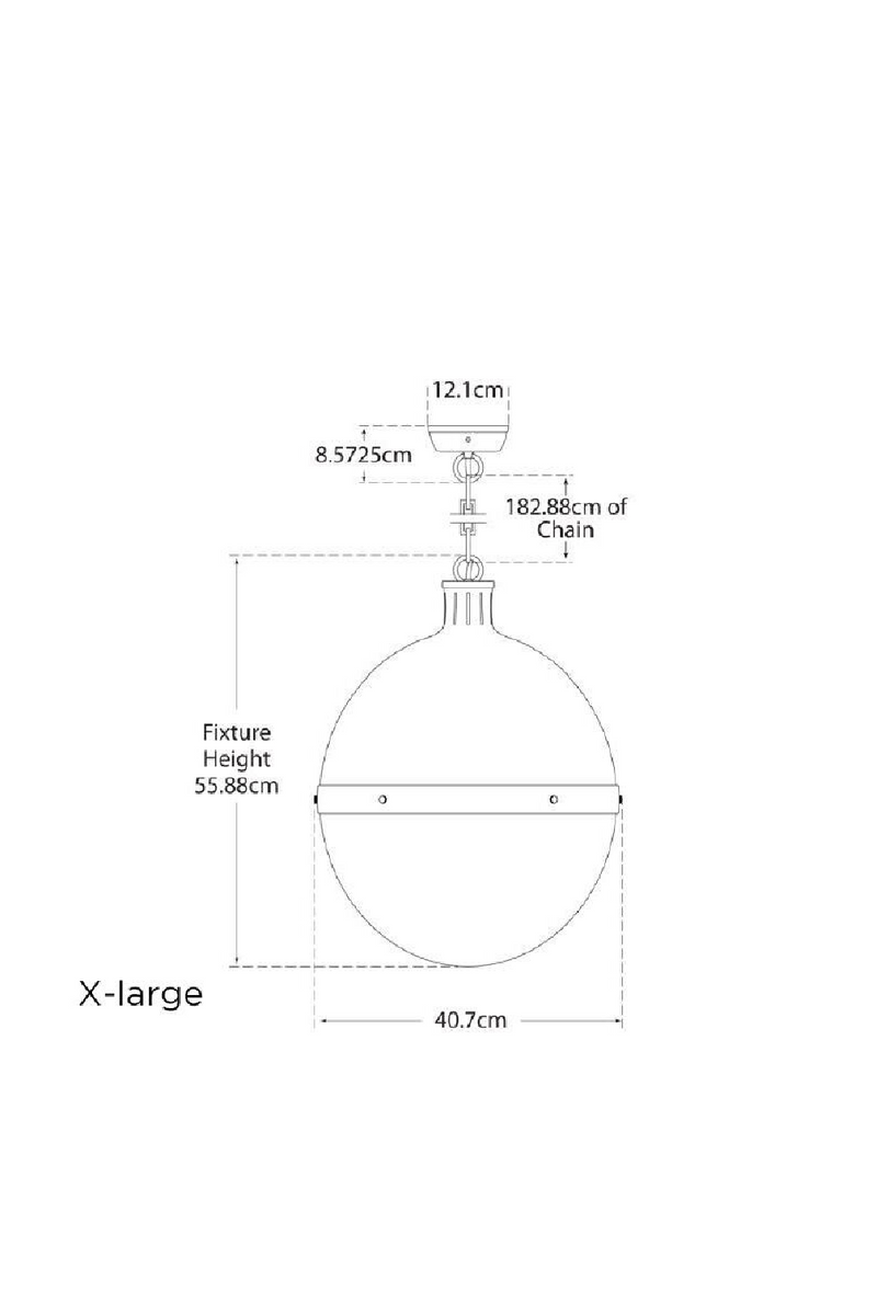 White Glass Ball Pendant Lamp | Andrew Martin Hicks | Oroatrade.com