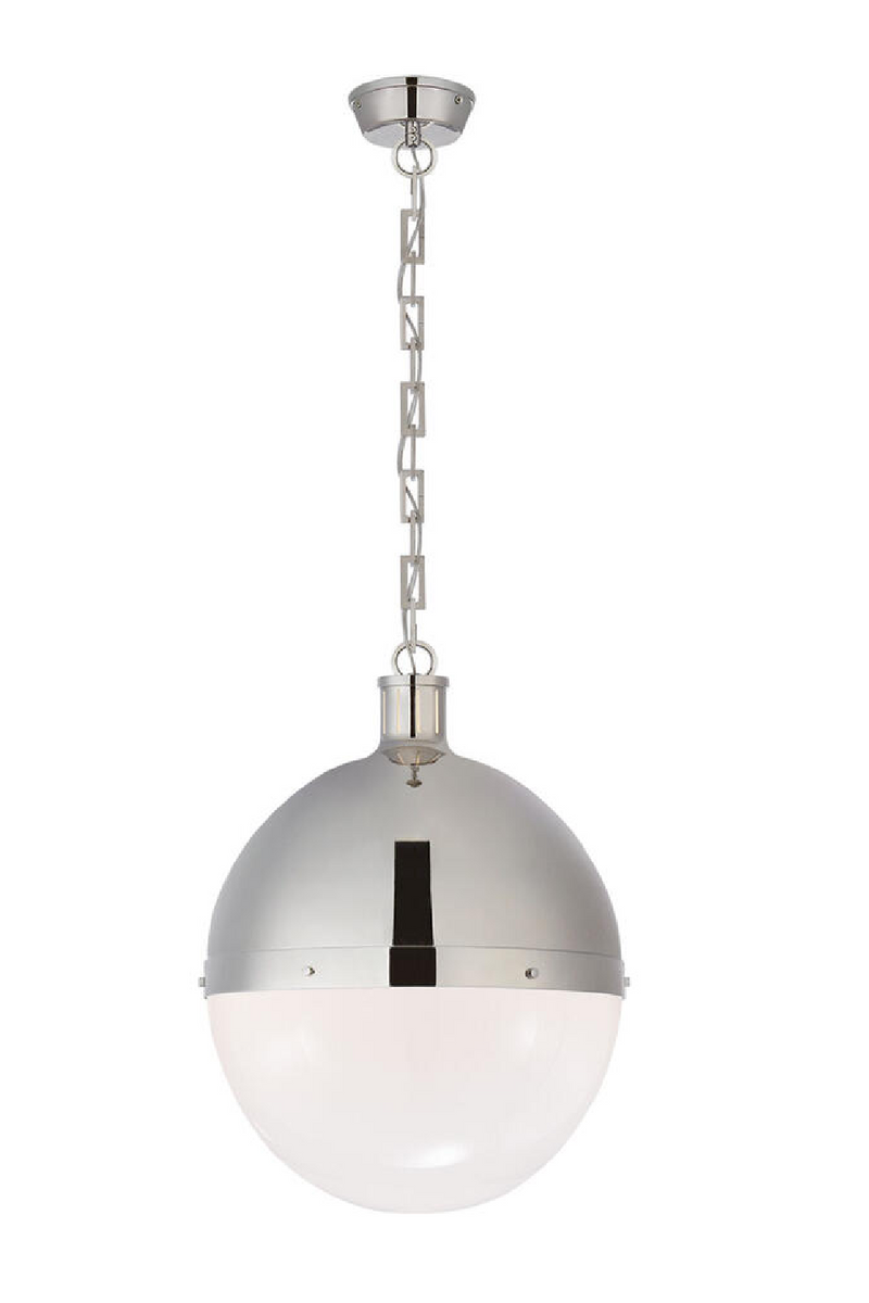 White Glass Ball Pendant Lamp | Andrew Martin Hicks | Oroatrade.com