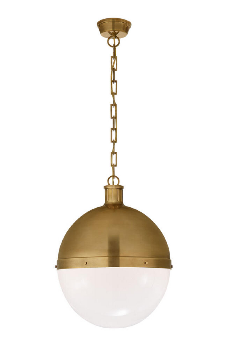 White Glass Ball Pendant Lamp | Andrew Martin Hicks | Oroatrade.com