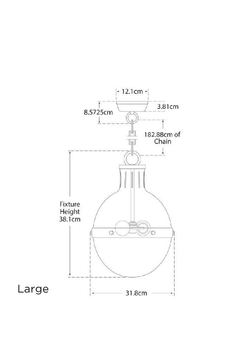 White Glass Ball Pendant Lamp | Andrew Martin Hicks | Oroatrade.com