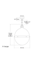 White Glass Ball Pendant Lamp | Andrew Martin Hicks | Oroatrade.com