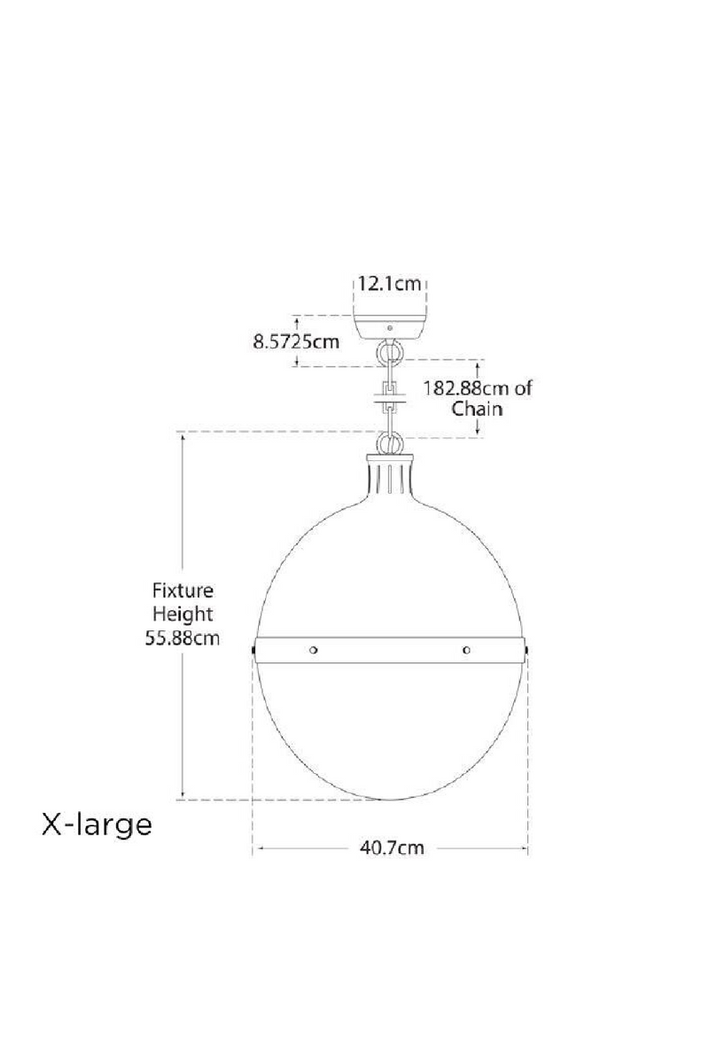 White Glass Ball Pendant Lamp | Andrew Martin Hicks | Oroatrade.com