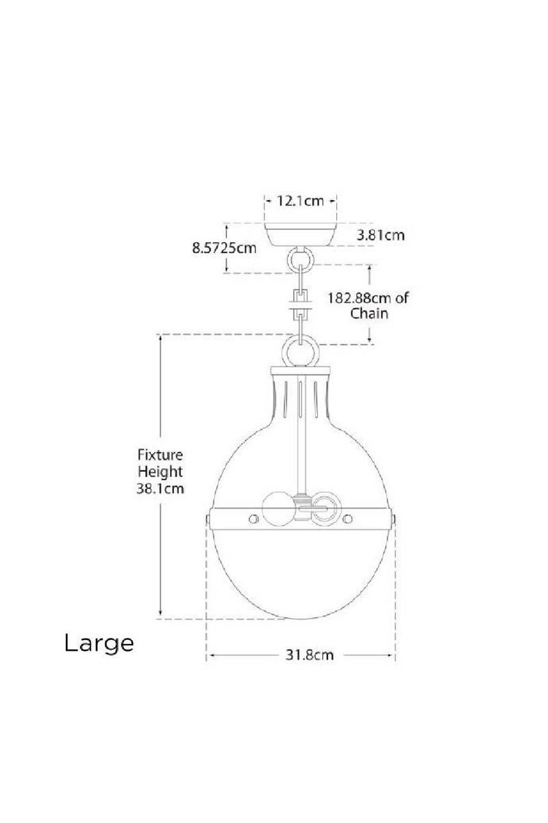 White Glass Ball Pendant Lamp | Andrew Martin Hicks | Oroatrade.com