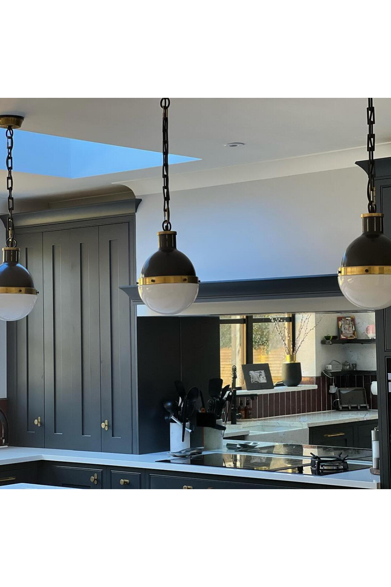 White Glass Ball Pendant Lamp | Andrew Martin Hicks | Oroatrade.com