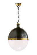 White Glass Ball Pendant Lamp | Andrew Martin Hicks | Oroatrade.com
