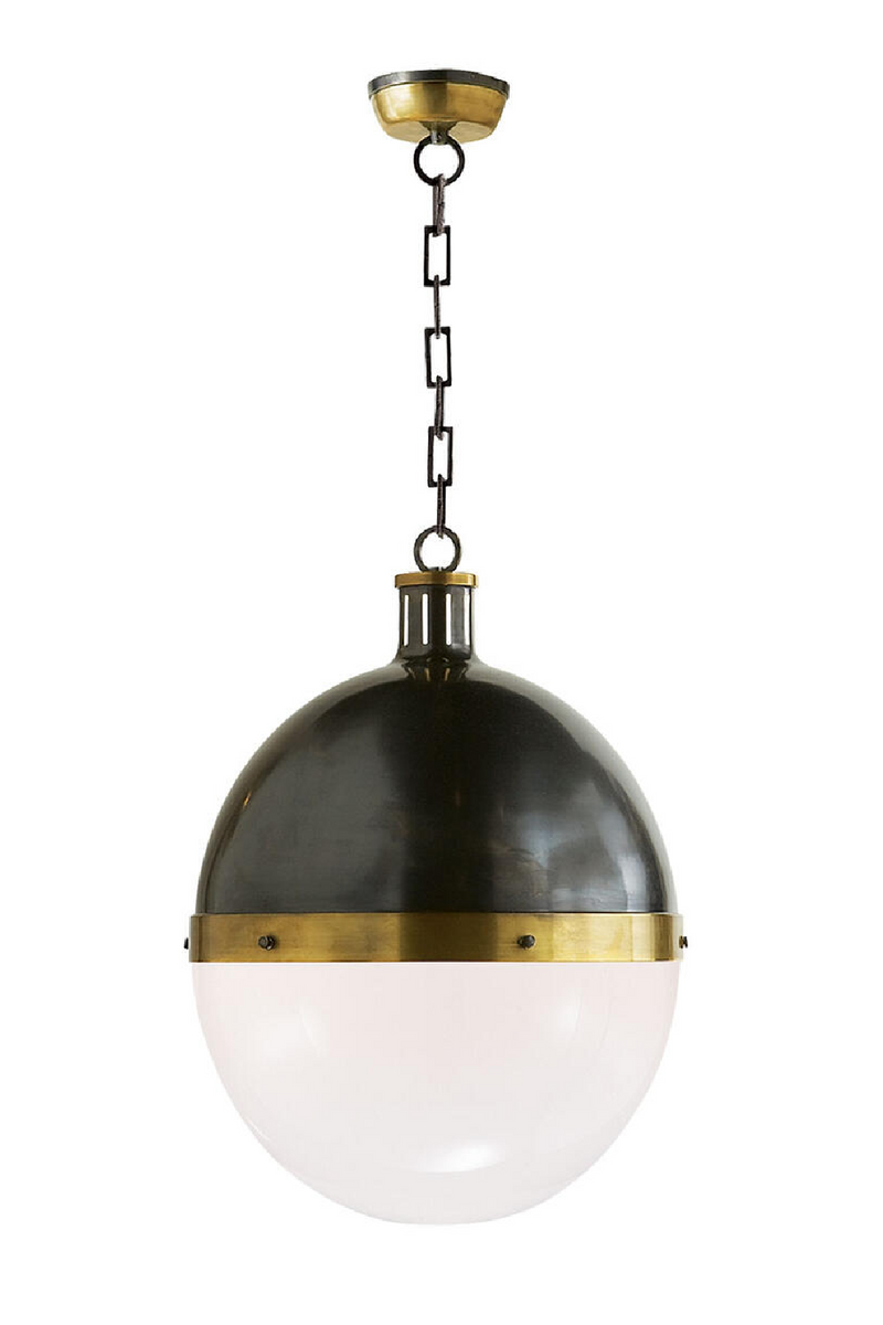 White Glass Ball Pendant Lamp | Andrew Martin Hicks | Oroatrade.com
