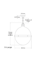 White Glass Ball Pendant Lamp | Andrew Martin Hicks | Oroatrade.com