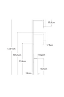 White Marble Base Floor Lamp | Andrew Martin Alma | Oroatrade.com