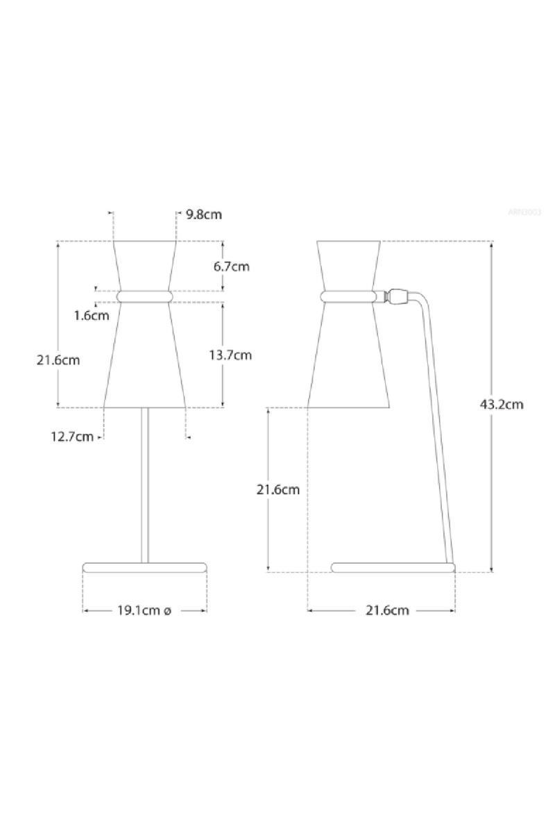 Adjustable Shade Table Lamp | Andrew Martin Clarkson | Oroatrade.com
