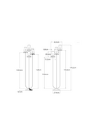 Four Linen Shades Modern Floor Lamp | Andrew Martin | OROATRADE.com