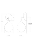 Antique Brass Single Wall Light | Andrew Martin Cristol | Oroatrade.com