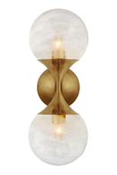 Antique Brass Double Wall Light | Andrew Martin Cristol | Oroatrade.com