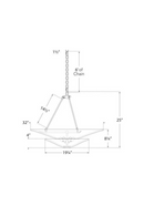 White Round Tiered Chandelier | Andrew Martin Mollino | Oroatrade.com