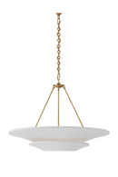 White Round Tiered Chandelier | Andrew Martin Mollino | Oroatrade.com