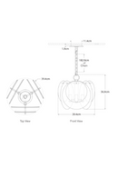 Frosted Glass Discs Chandelier | Andrew Martin Loire | Oroatrade.com