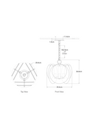 Frosted Glass Discs Chandelier | Andrew Martin Loire | Oroatrade.com