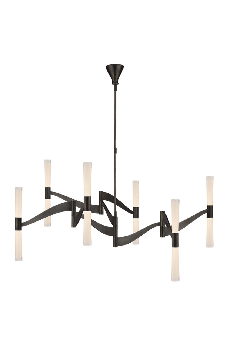 Frosted Glass Tubes Chandelier | Andrew Martin Brenta | Oroatrade.com