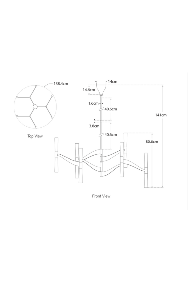 Frosted Glass Tubes Chandelier | Andrew Martin Brenta | Oroatrade.com