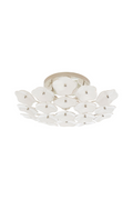 Cream Floral Glass Ceiling Lamp | Andrew Martin Leighton