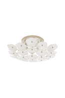 Cream Floral Glass Ceiling Lamp | Andrew Martin Leighton