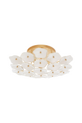 Cream Floral Glass Ceiling Lamp | Andrew Martin Leighton