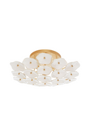 Cream Floral Glass Ceiling Lamp | Andrew Martin Leighton