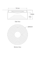 Inverted Round Alabaster Ceiling Lamp | Andrew Martin Otto | Oroatrade.com