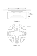 Inverted Round Alabaster Ceiling Lamp | Andrew Martin Otto | Oroatrade.com