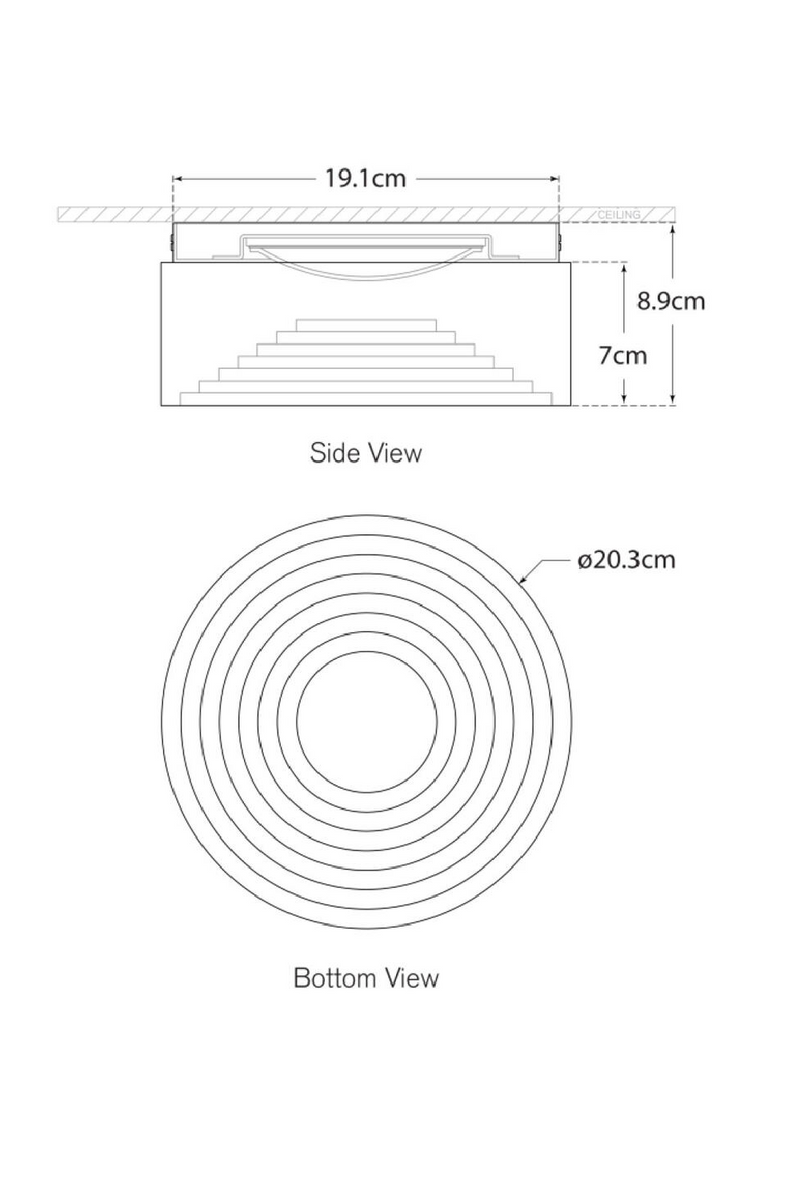 Inverted Round Alabaster Ceiling Lamp | Andrew Martin Otto | Oroatrade.com